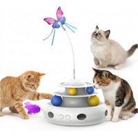 Produktbild von Vashoy Elektrisches Intelligenzspielzeug für Katzen aus ABS in Weiß 3-teiliges Set
