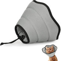 Produktbild von VavoPaw Verstellbare Halskrause für Hunde und Katzen aus Polyester Grau XS