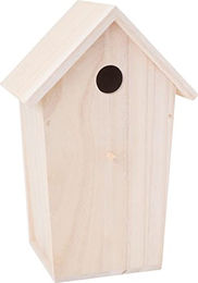VBS Deko-Vogelhaus aus Holz in Beige und Natur - 1 Stk. – Bild 1 von 1