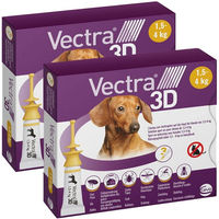 Produktbild von Vectra 3D Mini Spot-On für Hunde von 1,5-4 kg gegen Flöhe und Zecken