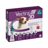 Produktbild von Vectra 3D Spot-On für Hunde 4 bis 10 kg Adult gegen Flöhe und Zecken 3 Pipetten