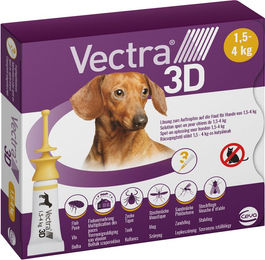 Vectra 3D Spot-On für Hunde ab 40 kg gegen Flöhe und Zecken 3 Pipetten – Bild 1 von 3