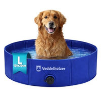 Produktbild von Veddelholzer Faltbarer Hundepool L 120 x 30 cm Rutschfest und Robust