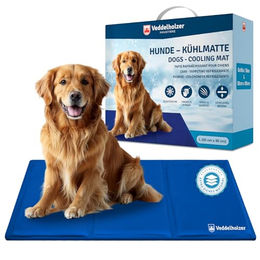 Veddelholzer Kühlmatte für Hunde XL extra dick selbstkühlend Blau 120x80cm – Bild 1 von 11