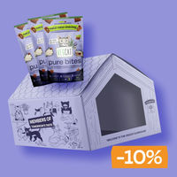 Produktbild von VEGCAT Clubhouse & Bites Katzenhöhle aus Pappe bunt
