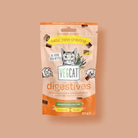 Produktbild von VEGCAT Digestives Leckerli für Katzen Adult ohne tierisches Protein 60g