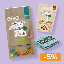 VEGDOG Advanced Kit Green Crunch Vegan Hundefutter Abo-Box – Bild 1 von 1