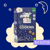 Produktbild von VEGDOG Bedtime Cookies Glutenfreier Hundesnack ohne tierisches Protein 400 g - 400 g