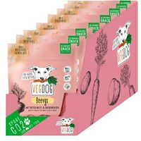 Produktbild von VEGDOG Beevys Hypoallergener Belohnungssnack für Hunde Vegan mit Buchenrauch 9 x 80 g - 9 x 80 g