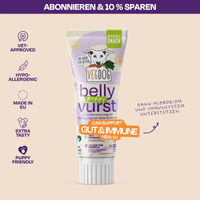 Produktbild von VegDog Belly Wurst Hypoallergen Paste für Welpen 75g