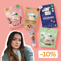 Produktbild von VEGDOG Champagnepawblems Snack-Paket für Hunde zur Beruhigung und Zahnpflege