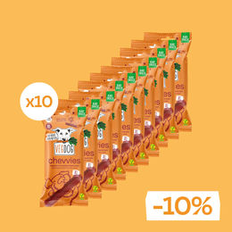 Produktbild von VEGDOG Chevvies XL Kausnack für Hunde hypoallergen ohne Farb- und Aromastoffe 10 x 200g