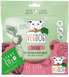 VEGDOG Dentals Hypoallergener Zahnpflege-Kausnack für Hunde Vegan 7 x 120g - 7 x 120 g – Bild 1 von 4