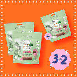 VegDog Dentals Zahnpflege-Snacks für Hunde glutenfrei und fettarm 3 x 120g – Bild 1 von 1