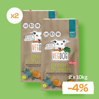 Produktbild von VEGDOG Green Crunch Trockenfutter für Hunde Adult Vegan Hypoallergen 2 x 10kg
