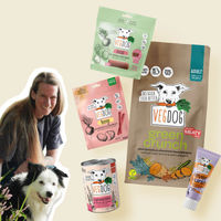 Produktbild von VegDog Janey's Starter Box Vegan mit pflanzlichem Protein und Zahnpflege