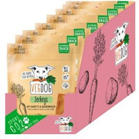 Produktbild von VEGDOG Jerkeys Hypoallergener Veganer Belohnungssnack für Hunde mit Buchenrauch und Gemüse 9 x 80 g - 9 x 80 g