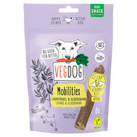 Produktbild von VEGDOG Mobilities Veganer Funktionssnack für Hunde zur Gelenkunterstützung Getreidefrei 115 g - 10 x 115 g
