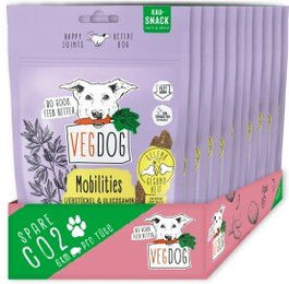 VEGDOG Mobilities Veganer Kausnack für Hunde Adult 12x115g Hypoallergen ohne tierisches Protein - 12 x 115 g – Bild 1 von 7