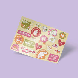 Produktbild von VEGDOG Non Food Pa(w)rents Stickerbogen
