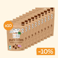 Produktbild von VegDog Pure Bites Oops Edition Hypoallergener Hundesnack mit Fermentationsprotein 10 x 115g