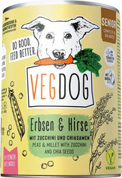 VEGDOG Senior No. 1 Veganes Nassfutter Erbsen & Hirse 6x 400 g - 6 x 400 g – Bild 1 von 5