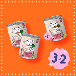 VegDog Sensitive Nassfutter für Hunde Adult mit Lupinenprotein und Linse glutenfrei 3 x 800g – Bild 1 von 1