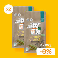 Produktbild von VEGDOG Simply Crunch Vegan Trockenfutter für Hunde ohne tierisches Protein 2 x 10kg