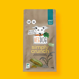 Produktbild von VEGDOG Simply Crunch Vegan Trockenfutter für Hunde ohne tierisches Protein 4kg