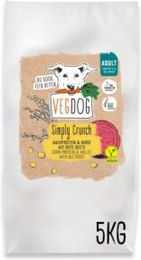 VEGDOG Simply Crunch Veganes Trockenfutter für adulte Hunde hypoallergen ohne Gluten und Soja 5 kg - 5 kg – Bild 1 von 7