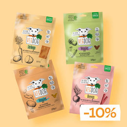 Produktbild von VEGDOG Snackbox S Vorteilsbox für Hunde vegan und ohne tierisches Protein
