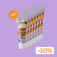 Produktbild von VEGDOG Snacks Leberwurst Paste für Welpen hypoallergen ohne Farb- und Aromastoffe 7 x 75g