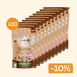 VEGDOG Snacks Mini Pures Hypoallergener Belohnungssnack Ohne tierisches Protein 10 x 80g – Bild 1 von 1