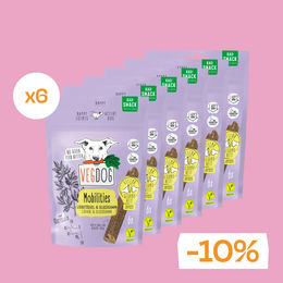 Produktbild von VEGDOG Snacks MOBILITIES Funktionssnack für Hunde vegan und ohne tierisches Protein 6 x 115g