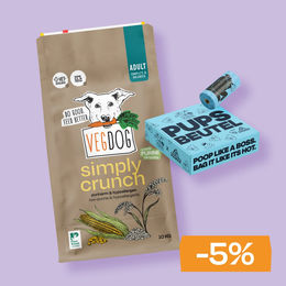 VEGDOG Starter Kit Simply Crunch Vegan Hundefutter Kroketten – Bild 1 von 1