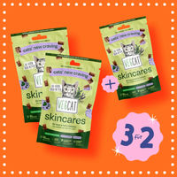 Produktbild von VegDog VEGCAT Skincares Vegan Leckerli Haut und Fell Supplement 3 x 60g