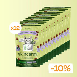 VegDog VEGCAT Skincares Veganer Katzensnack für Haut und Fell 12 x 60g – Bild 1 von 2