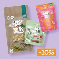 Produktbild von VEGDOG Vorteilsbox Adult Complete Bundle Simply Crunch mit Zahnpflege für Hunde