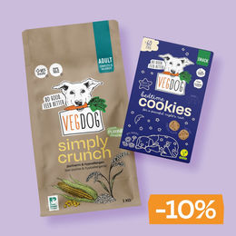 Produktbild von VEGDOG Vorteilsbox Daily Allrounder Bundle Simply Crunch Vegan für Hunde