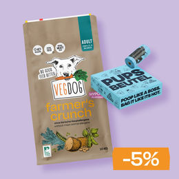 VEGDOG Vorteilsboxen ABO Starter Kit Farmer's Crunch Vegan Hundetrockenfutter – Bild 1 von 1