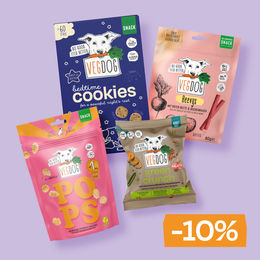 Produktbild von VEGDOG Vorteilsboxen Bestseller Bundle Vegan Getreidefrei Ohne tierisches Protein