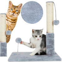 Produktbild von Velan Kratzbaum Säule Grau mit Ball für Katzen 34cm