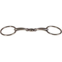 Produktbild von Velari Doppelt gebrochener 2-Ringe-Trensenzaum für Pferde aus Edelstahl