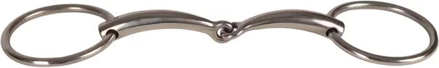 Produktbild von Velari Gebiss Simple gebrochene Zweiringe für Pferde aus Edelstahl 14mm