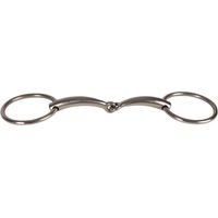Produktbild von Velari Gebiss Simple gebrochene Zweiringe für Pferde aus Edelstahl 14mm