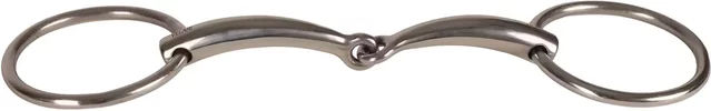 Produktbild von Velari Gebiss Simple gebrochene Zweiringe für Pferde aus Edelstahl 16mm