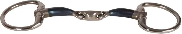 Velari Olivenkopftrense doppelt gebrochen Sweet Iron für Pferde 16mm 13,5cm – Bild 1 von 2