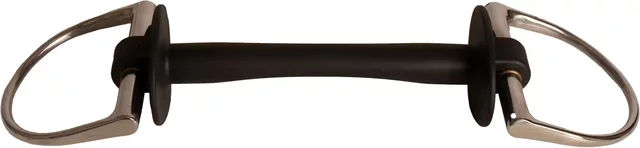 Produktbild von Velari Soft Flex Olivenzügel für Pferde aus Kunststoff in Schwarz
