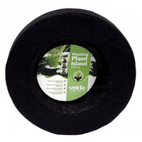 Produktbild von Velda Floating Plant Island schwimmende Pflanzinsel für den Teich Durchmesser 35 cm schwarz