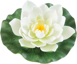 Produktbild von Velda Lotus Foam White Teichdeko aus Kunststoff 17cm